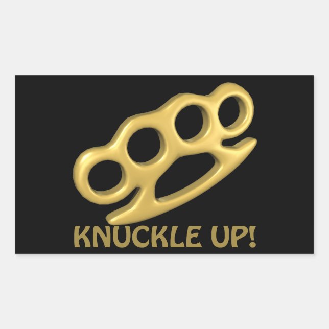Sticker Rectangulaire Knuckle (Devant)