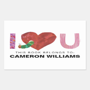 Sticker Rectangulaire La Caterpillar Très Affamée   Je t'entends