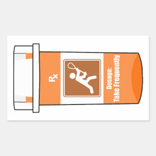 Sticker Rectangulaire La crosse est ma drogue