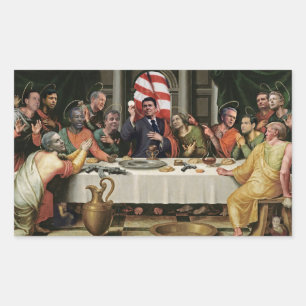 Sticker Rectangulaire La Dernière soupe du parti républicain