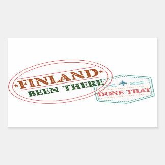 Sticker Rectangulaire La Finlande A Fait Cela