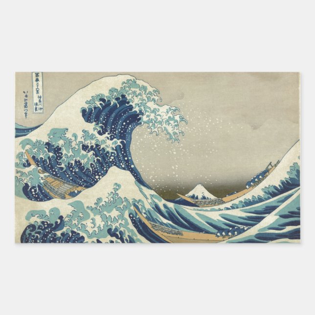 Sticker Rectangulaire La Grande Vague (Devant)