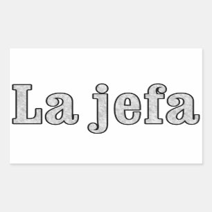 Sticker Rectangulaire La jefa est le patron