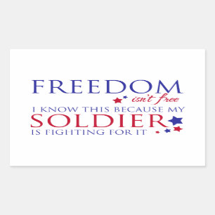 Sticker Rectangulaire La liberté n'est pas libre