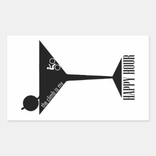 Sticker Rectangulaire La Montée Est Mon Heureuse Heure