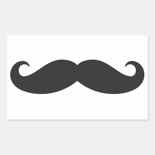 Sticker Rectangulaire La moustache (Devant)