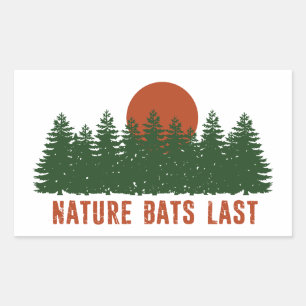 Sticker Rectangulaire La nature frappe en dernier les arbres
