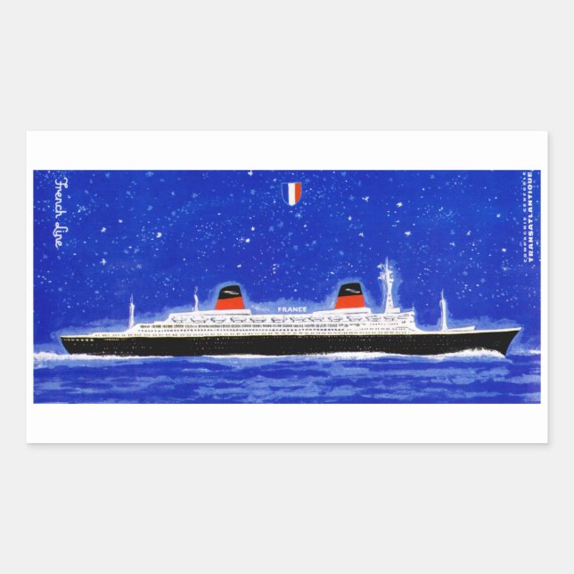 Sticker Rectangulaire La Nouvelle-France (Devant)