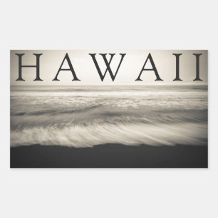 Sticker Rectangulaire La plage de Big Island Hawaï