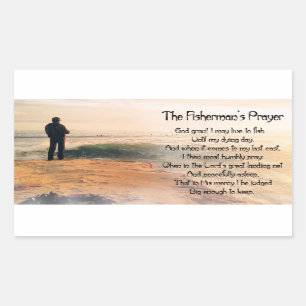 Sticker Rectangulaire La prière des pêcheurs