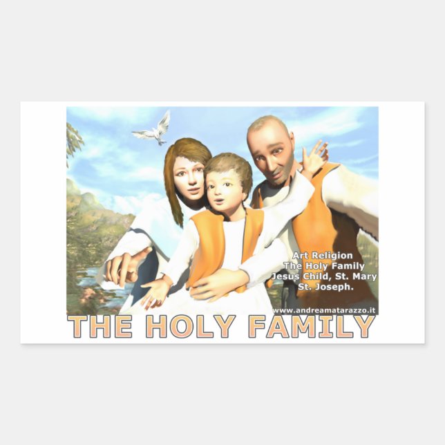Sticker Rectangulaire La Sainte Famille (Devant)