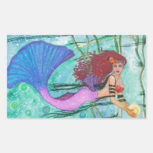 Sticker Rectangulaire La Sphère Mer