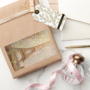 Sticker Rectangulaire La Tour Eiffel par Georges Seurat, Beaux-Arts Anci