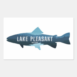 Sticker Rectangulaire Lac Agréable Arizona Fish