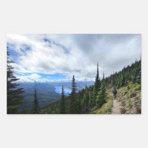 Sticker Rectangulaire Lac McDonald de Mt Brown - Parc national des Glaci