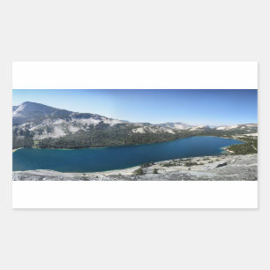 Sticker Rectangulaire Lac Tenaya de Polly Dome - Yosemite