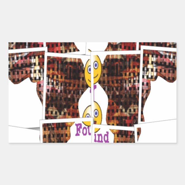 Sticker Rectangulaire L'Afrique c'est là que j'ai trouvé l'amour (Devant)