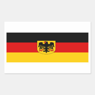 Sticker Rectangulaire L'Allemagne/drapeau allemand
