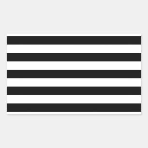 Sticker Rectangulaire large bande noire