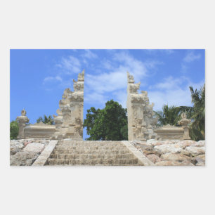 Sticker Rectangulaire L'art balinais