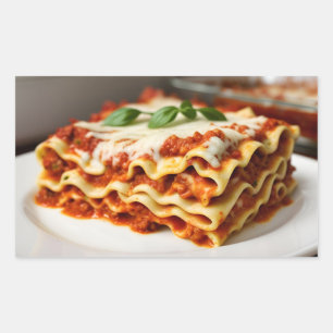 Sticker Rectangulaire Lasagne