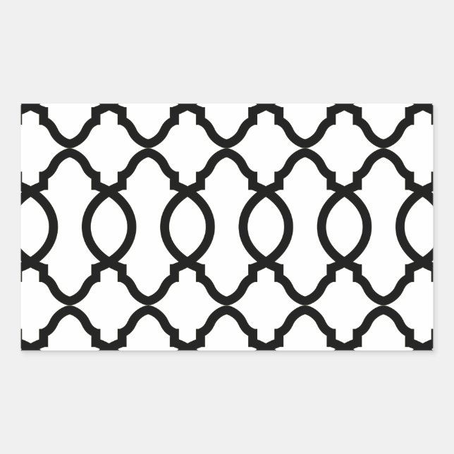Sticker Rectangulaire Latis Motif géométrique (Devant)