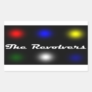 Sticker Rectangulaire L'autocollant de revolvers
