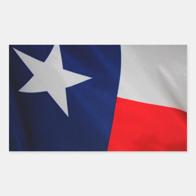 Sticker Rectangulaire L'autocollant Texas Flag (Devant)
