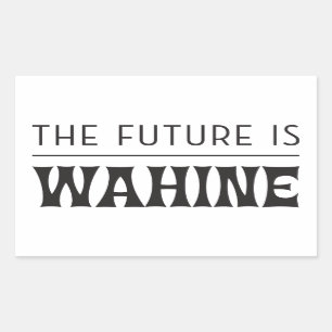 Sticker Rectangulaire L'avenir est féminin / Wahine