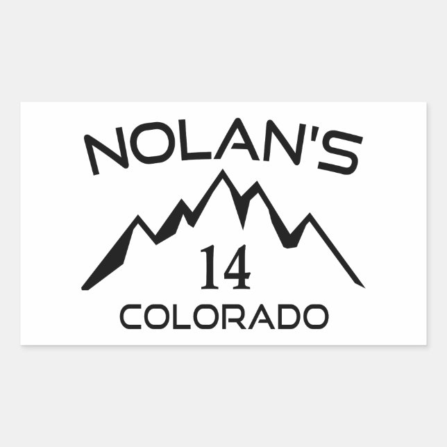 Sticker Rectangulaire Le 14 Colorado de Nolan (Devant)