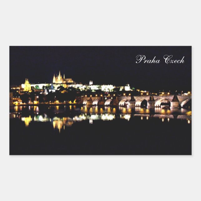 Sticker Rectangulaire Le château de Praha (Devant)