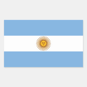 Sticker Rectangulaire Le drapeau de l'Argentine