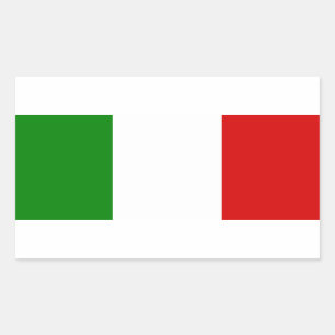 Sticker Rectangulaire Le drapeau de l'Italie