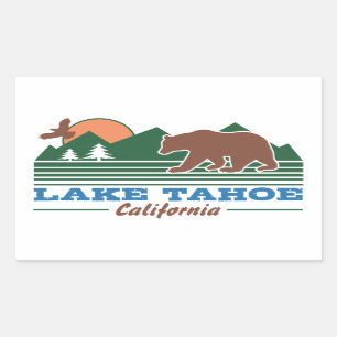 Sticker Rectangulaire Le lac Tahoe en Californie