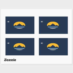 Sticker Rectangulaire Le nouveau drapeau de Reno, Nevada