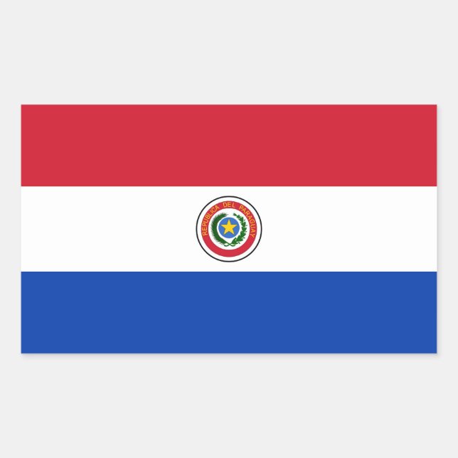 STICKER RECTANGULAIRE LE PARAGUAY (Devant)