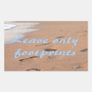 Sticker Rectangulaire Leave Only