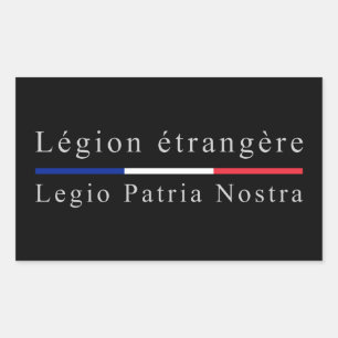 Sticker Rectangulaire Legion Etrangère - Legio Patria Nostra