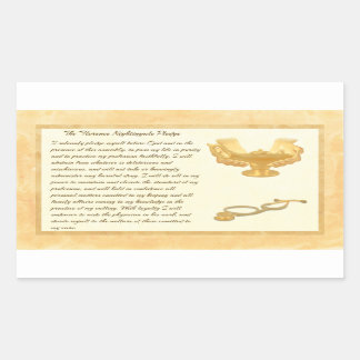 Sticker Rectangulaire L'engagement de Florence Nightingale