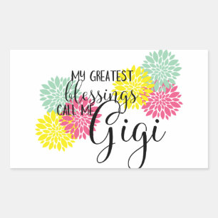 Sticker Rectangulaire Les bénédictions de Gigi