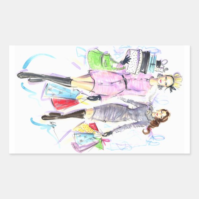 Sticker Rectangulaire Les Casques de Santa (Devant)