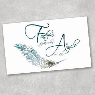 Sticker Rectangulaire Les Plumes Apparaissent Lorsque Les Anges Sont Prè