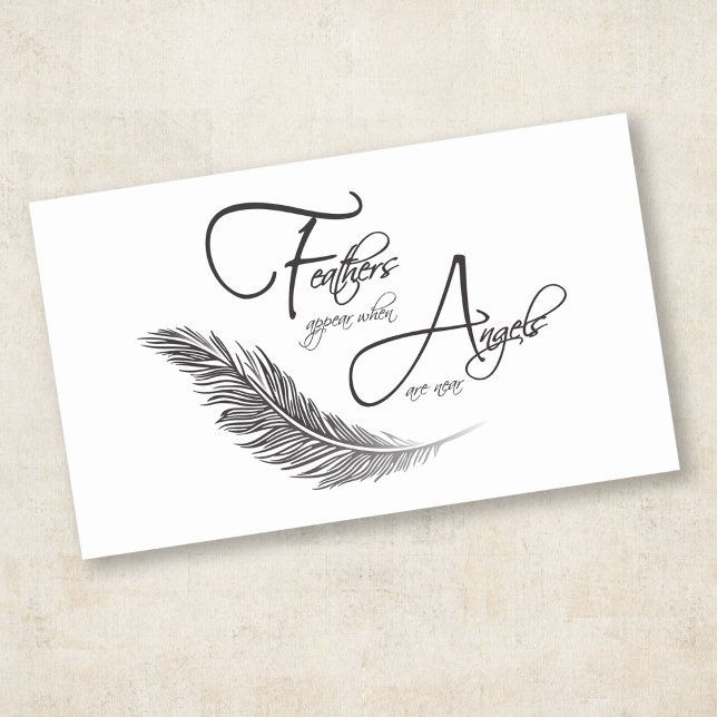 Sticker Rectangulaire Les Plumes Apparaissent Lorsque Les Anges Sont Prè (Créateur téléchargé)