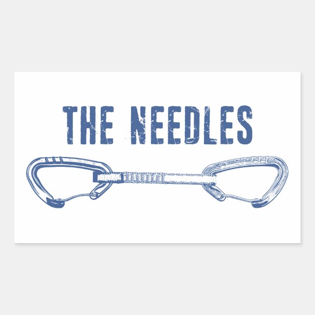 Sticker Rectangulaire L'Escalade des aiguilles (Devant)