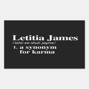 Sticker Rectangulaire Letitia James Définition : Synonyme pour Karma