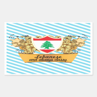 Sticker Rectangulaire Libanais classe