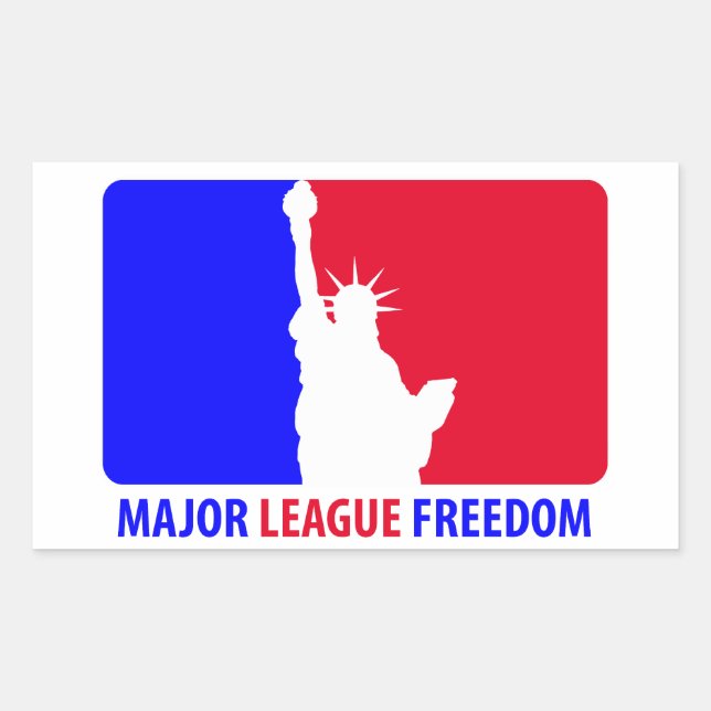 Sticker Rectangulaire Liberté de la Ligue majeure (Devant)