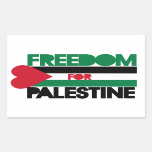 Sticker Rectangulaire Liberté pour la Palestine