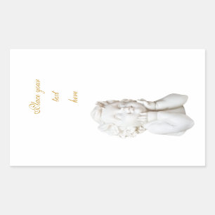 Sticker Rectangulaire Ligne blanche