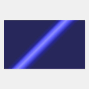 Sticker Rectangulaire Ligne bleue mince